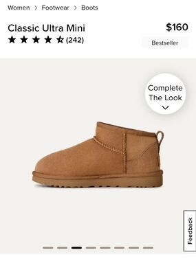 UGG Classic Ultra Mini Womens Boot - Chestnut Size 8